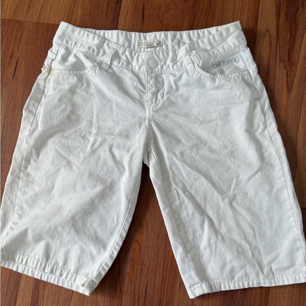 Billabong Women's White Bermuda Shorts - Clean Casual Style